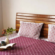 local-kala-basant-red-a-king-size-double-bed-bedsheet-fitted-bedsheet