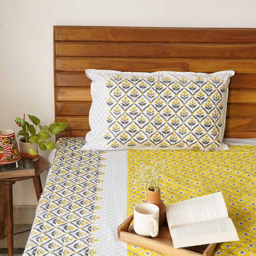 local-kala-basant-yellow-single-bed-bedsheet-60-x-90-inches