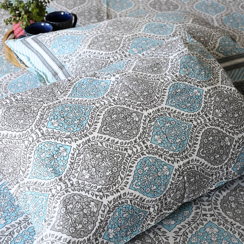 local-kala-parineeta-blue-flat-i-fitted-bedsheet-90x108-inches