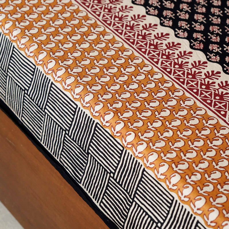 local-kala-kalamkari-black-single-bed-bedsheet-60x90-inches