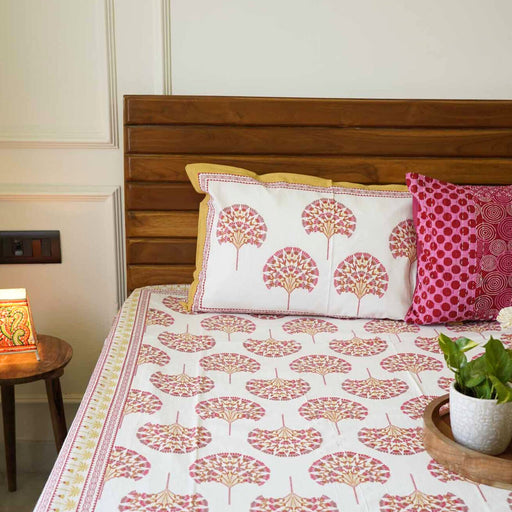 local-kala-peacock-orange-flat-i-fitted-bedsheet-108x108-inches