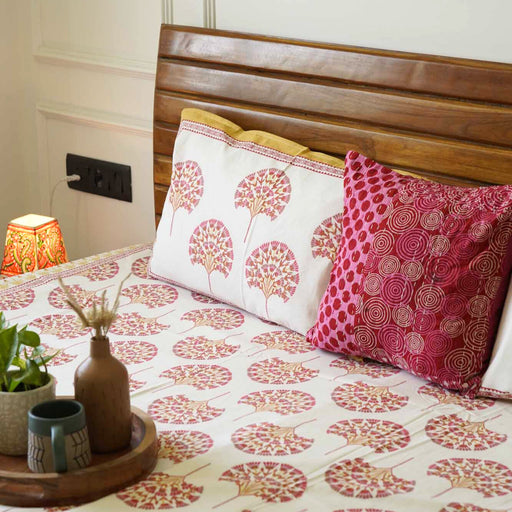 local-kala-peacock-orange-flat-i-fitted-bedsheet-108x108-inches