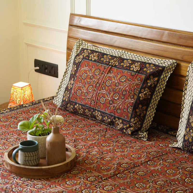 local-kala-kalamkari-maroon-big-2-flat-i-fitted-bedsheet-108x108-inches