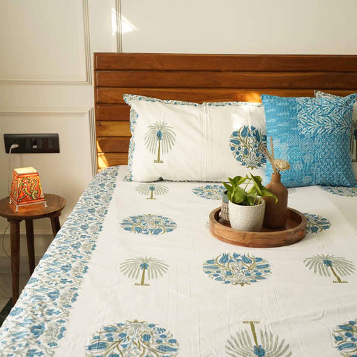 local-kala-ananta-blue-flat-i-fitted-bedsheet-90x108-inches