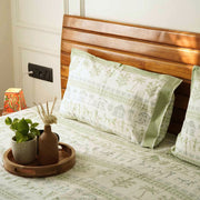 local-kala-worli-green-flat-i-fitted-bedsheet-108x108-inches
