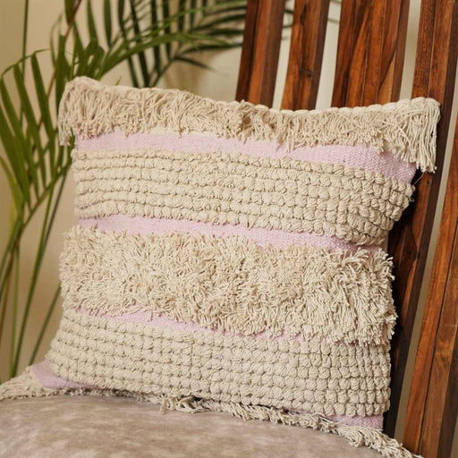 local-kala-boho-vibe-pink-fringes-tufted-cushion-cover
