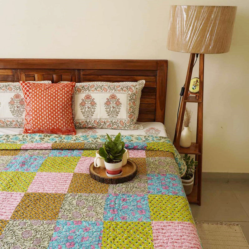 local-kala-rangeela-a-patchwork-reversible-quilted-bedcover-comforter