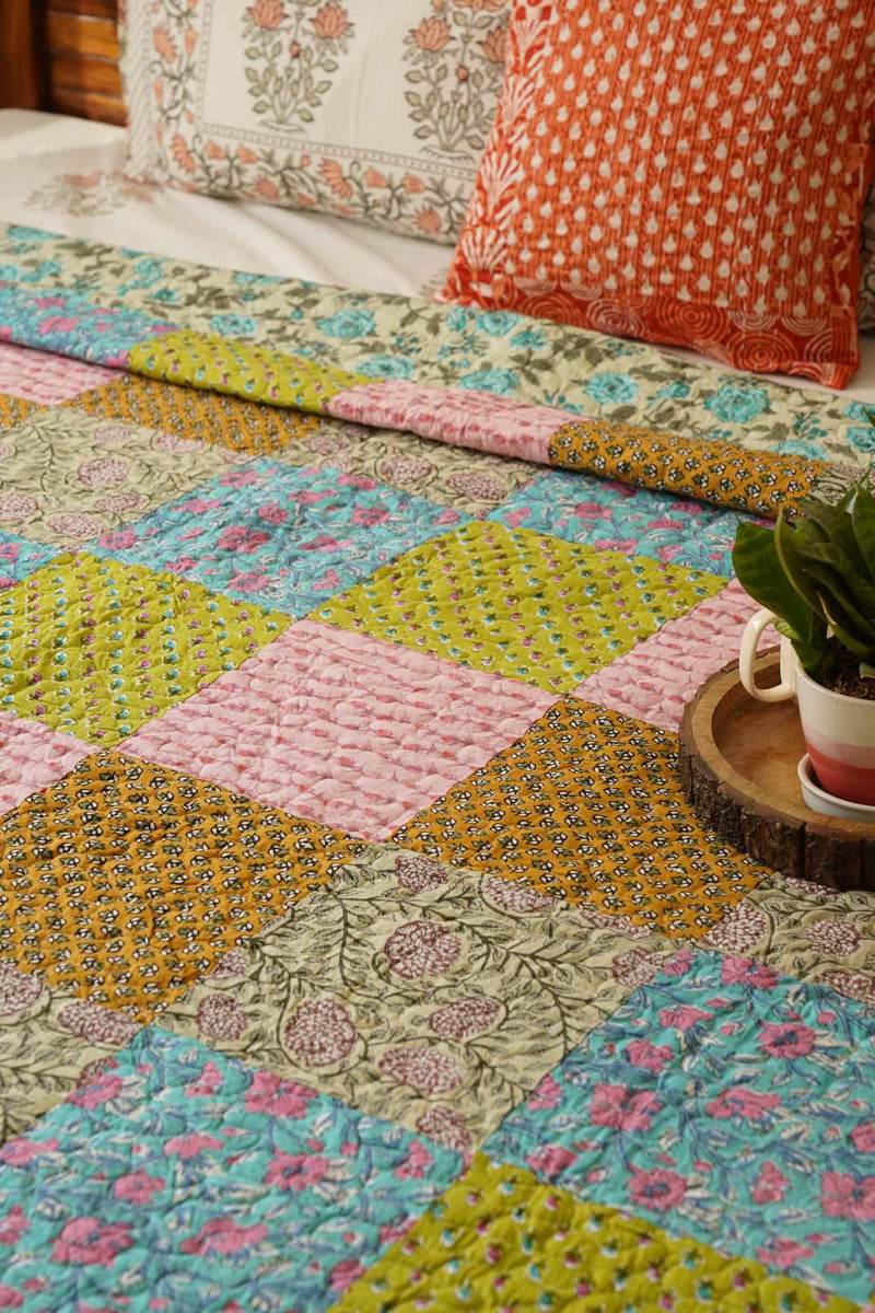 local-kala-rangeela-a-patchwork-reversible-quilted-bedcover-comforter