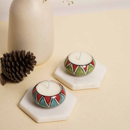 local-kala-lavender-scented-hand-painted-tea-lights-set-of-2
