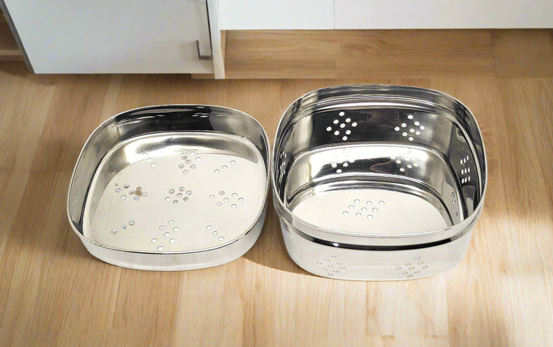 Stainless Steel Square Coriander Storage Container – Storage Container