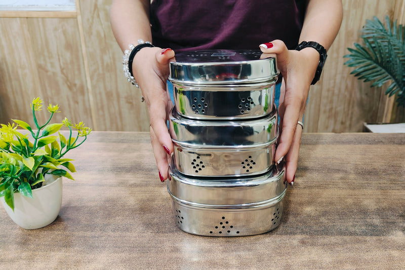 Stainless Steel Square Coriander Storage Container – Storage Container