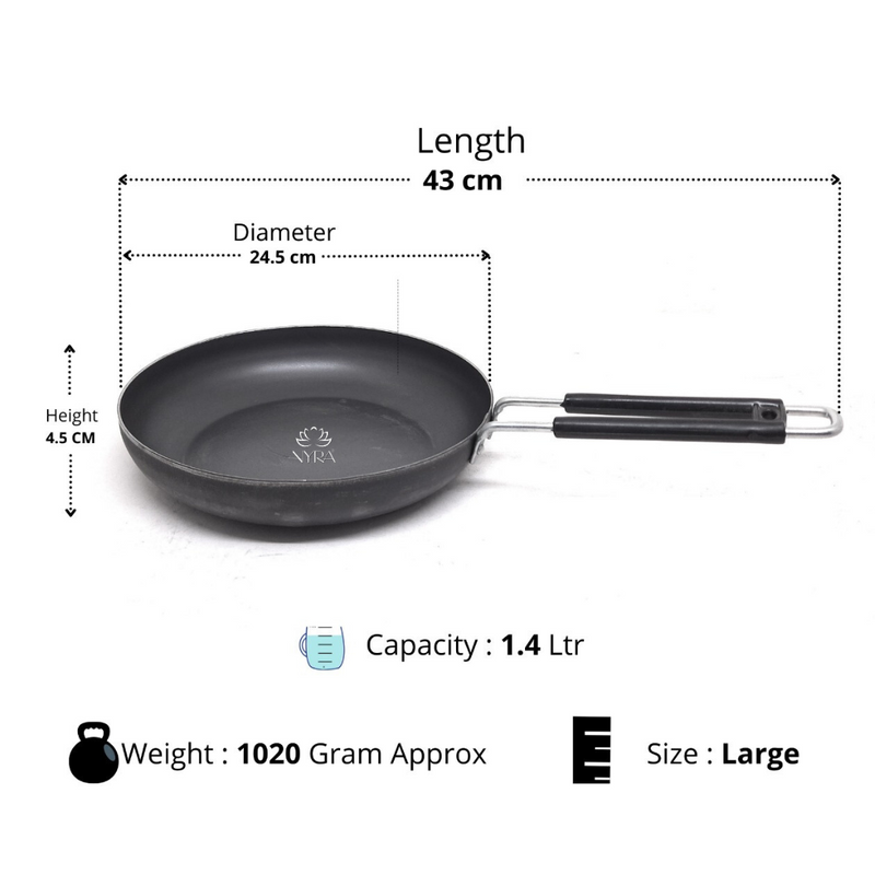 Iron Fry Pan with Handle – Frying Pan