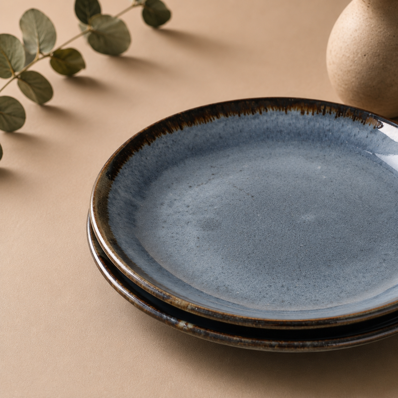 ceramic-kitchen-the-blue-atelier-dinner-quarter-plate-set