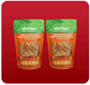 Natible Sprouted Protein and Sprouted Millet Chilla Mix Variety Pack- Peri Peri Flavor – Savory Indian Pancake Mix (7.05 oz)