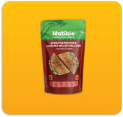 Natible Sprouted Protein and Sprouted Millet Chilla Mix - Thai Chilli flavor – Savory Indian Pancake Mix (7.05 oz)
