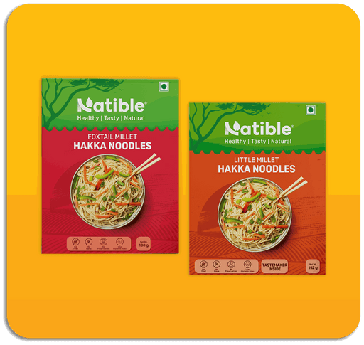 Natible Little Millet Noodles and Foxtail Millet Noodles – Millet Based Instant Noodles