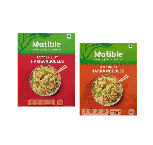 Natible Little Millet Noodles and Foxtail Millet Noodles – Millet Based Instant Noodles