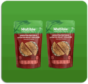 Natible Sprouted Protein  and Sprouted Millet Chilla Mix Variety Pack- Thai Chilli flavor – Savory Indian Pancake Mix (7.05 oz)