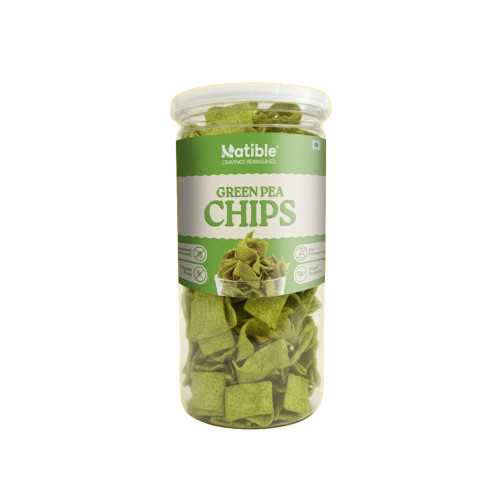 Natible Green Pea Chips – Crunchy Savory Snack (4.94 oz)