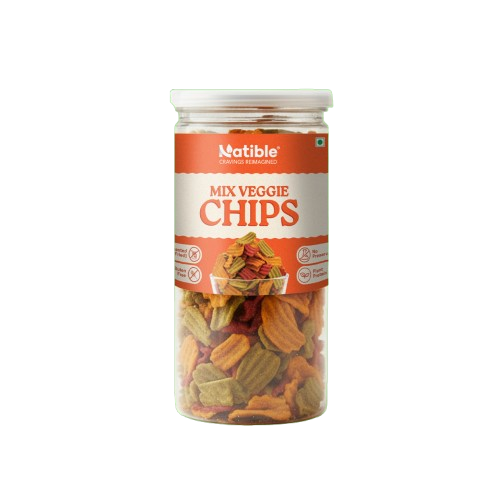 Natible Mix Veggie Chips – Crunchy Savory Snack (4.94 oz)