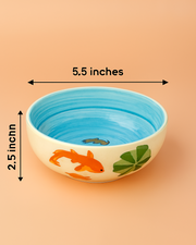 Nurture India Koi Fish Ceramic Small Bowls