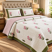 aenak-pink-madhumati-handblock-printed-reversible-quilted-bedcover-set