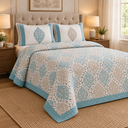 aenak-blue-jaal-handblock-printed-reversible-quilted-bedcover-set