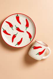 Nurture India Keep It Spicy Ceramic Plate Mug