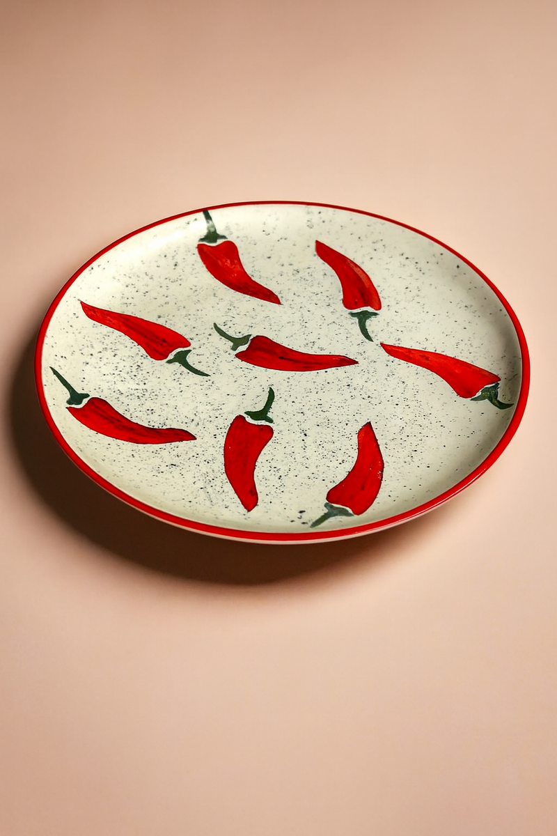 Nurture India Keep It Spicy Ceramic Plate Mug