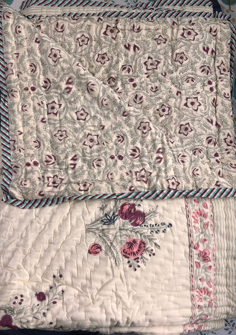 aenak-burgundy-anaar-handblock-reversible-mulmul-cotton-single-quilt-beige-base