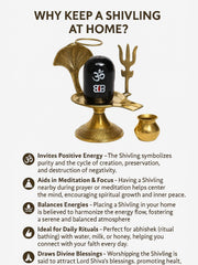 Pure Brass Shivling with Black Lingam, Trishul & Kalash – Pooja Kalash