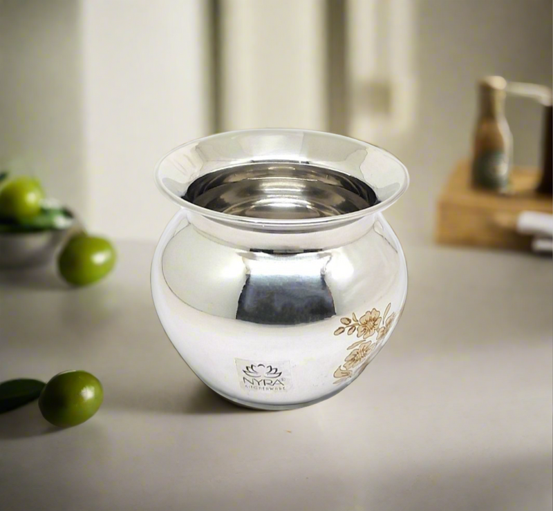 Stainless Steel Laser Printed Lota