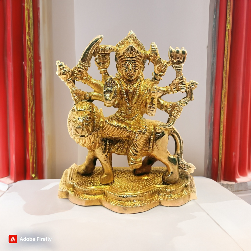 Brass Goddess Durga Maa Idol – Kitchen Utensil