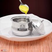 Stainless Steel Ghee Pot With Spoon – Cooking Spoon