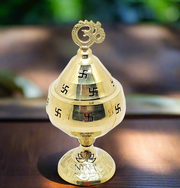 Pure Brass/Peetal Swastik Diya