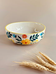Nurture India Floral Extravaganza Ceramic Bowl Large
