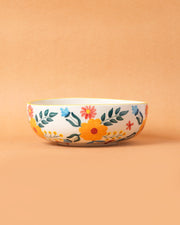 Nurture India Floral Extravaganza Ceramic Bowl Large