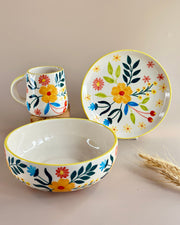 Nurture India Floral Extravaganza Breakfast 3-Piece Set