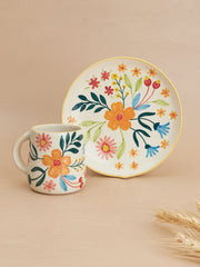 Nurture India Floral Extravaganza Plate Mug
