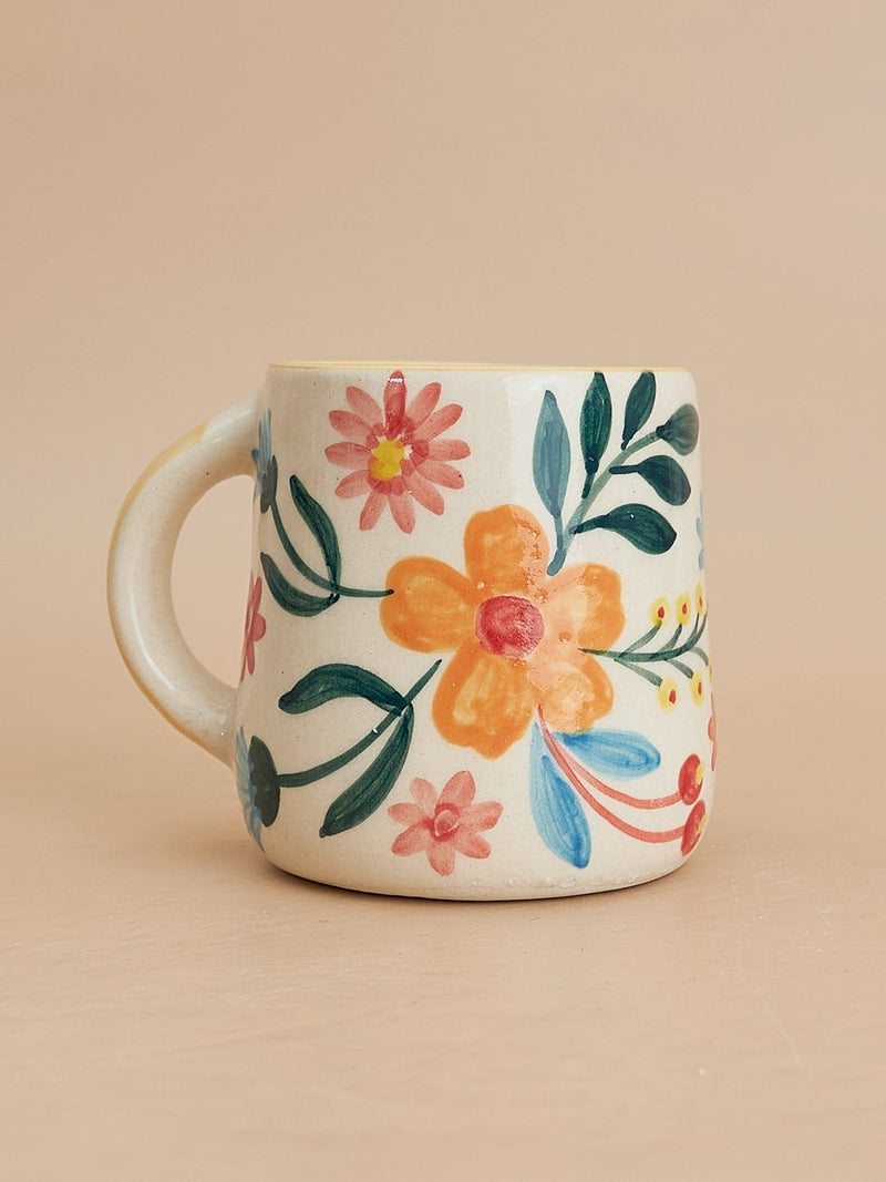 Nurture India Floral Extravaganza Plate Mug