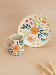 Nurture India Floral Extravaganza Plate Mug