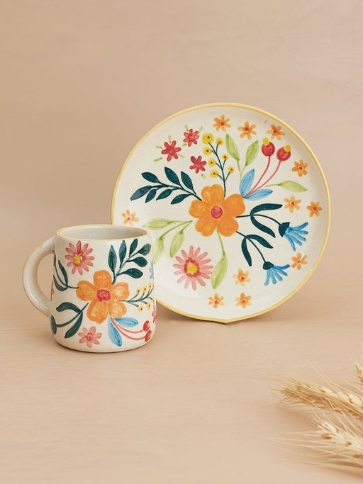 Nurture India Floral Extravaganza Plate Mug