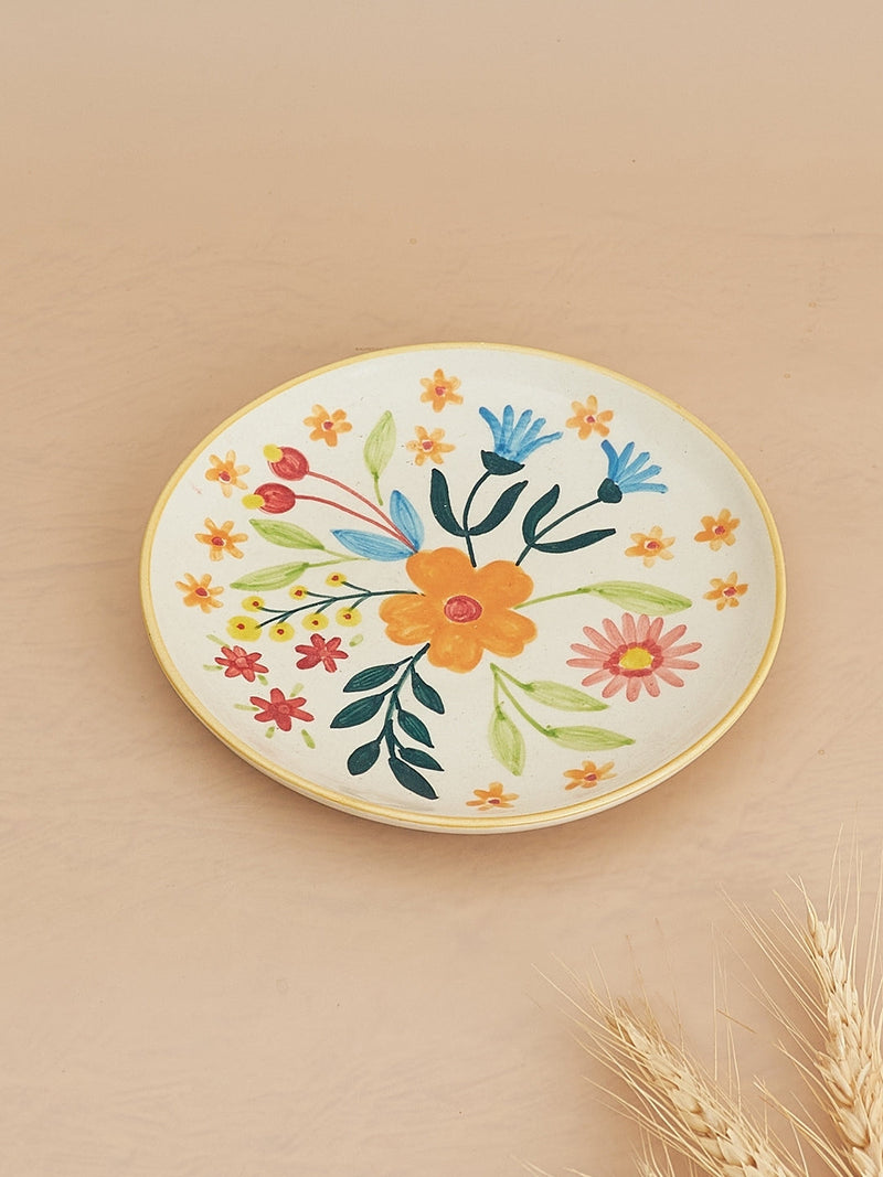 Nurture India Floral Extravaganza Plate Mug
