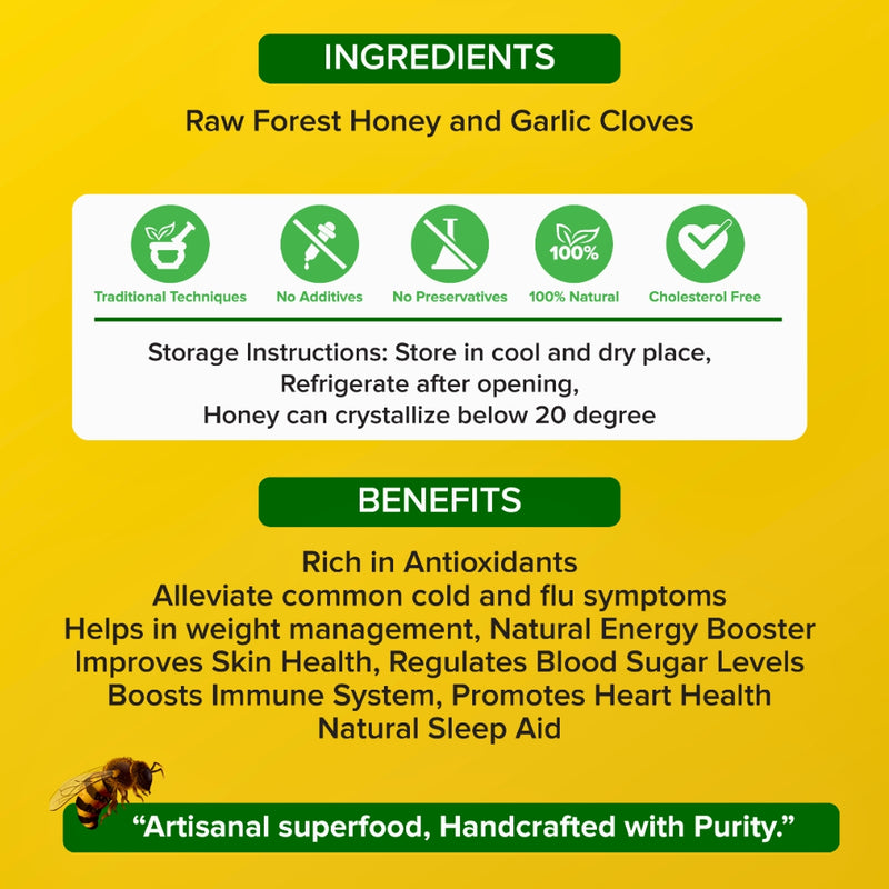 Garlic infused Honey