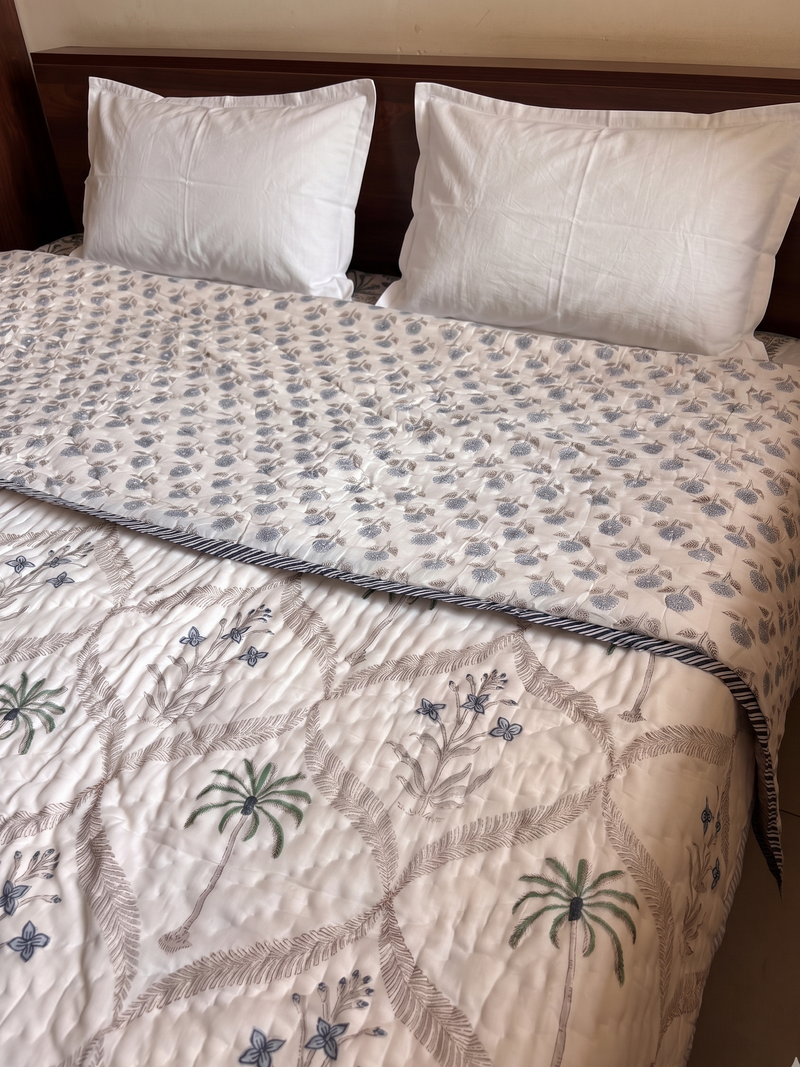 aenak-blue-floral-palm-jaam-handblock-reversible-mulmul-cotton-quilt-copy