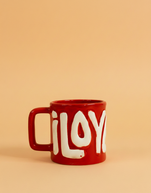 Nurture India I Love You Red Mug