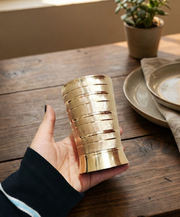 Pure Brass Peetal Designer Glass – Brass Drinking Glass