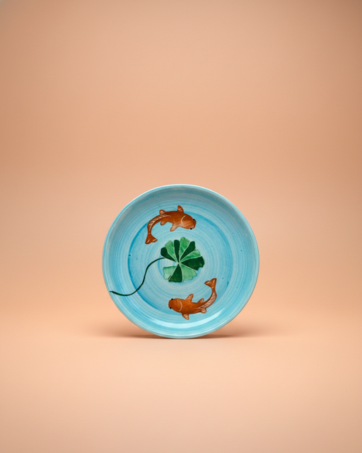 Nurture India Koi Fish Ceramic Breakfast 3-Piece Set