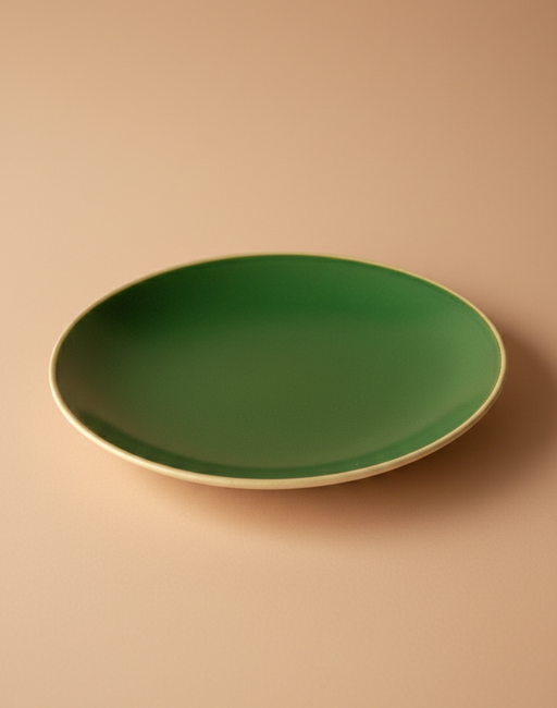 Nurture India Army Green Dinner Plates 10-Inch