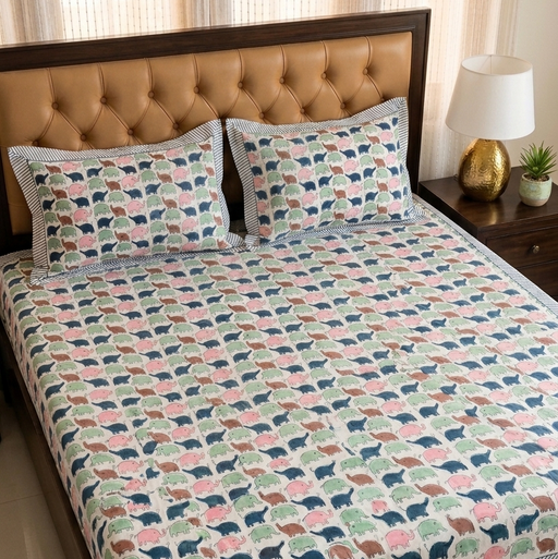 aenak-little-haathi-handblock-premium-cotton-kids-bedsheet-set